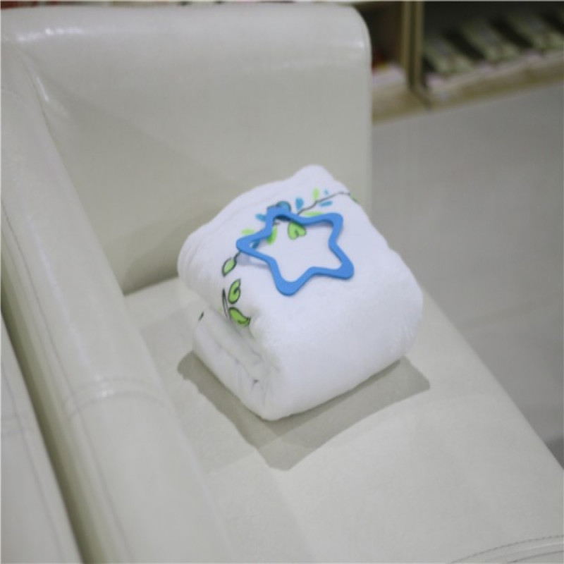 Premium Silky Soft Blanket Monthly Milestone Blanket Large 150 x 100 cm Elephant Design